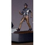 Copper & Blue Golfer Winner Trophy w/Trapezoid Base (6"x9") Custom Imprinted
