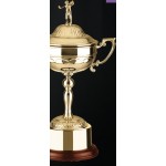 10" Swatkins Endurance Gold Finish Golf Award Custom Imprinted