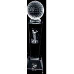 Custom 3D Golf Crystal Sport Trophy