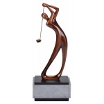 Personalized 16" Bronze Modern Male Golf Resin Award
