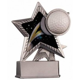 Custom Golf Motion Star Resin - 6" Tall - Limited Quantity - Clearance Item