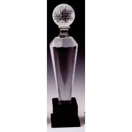 Personalized Golf Crystal Trophy (13"x3 1/8")