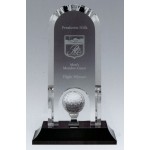 Promotional Medium Optima Golf Crystal Trophy