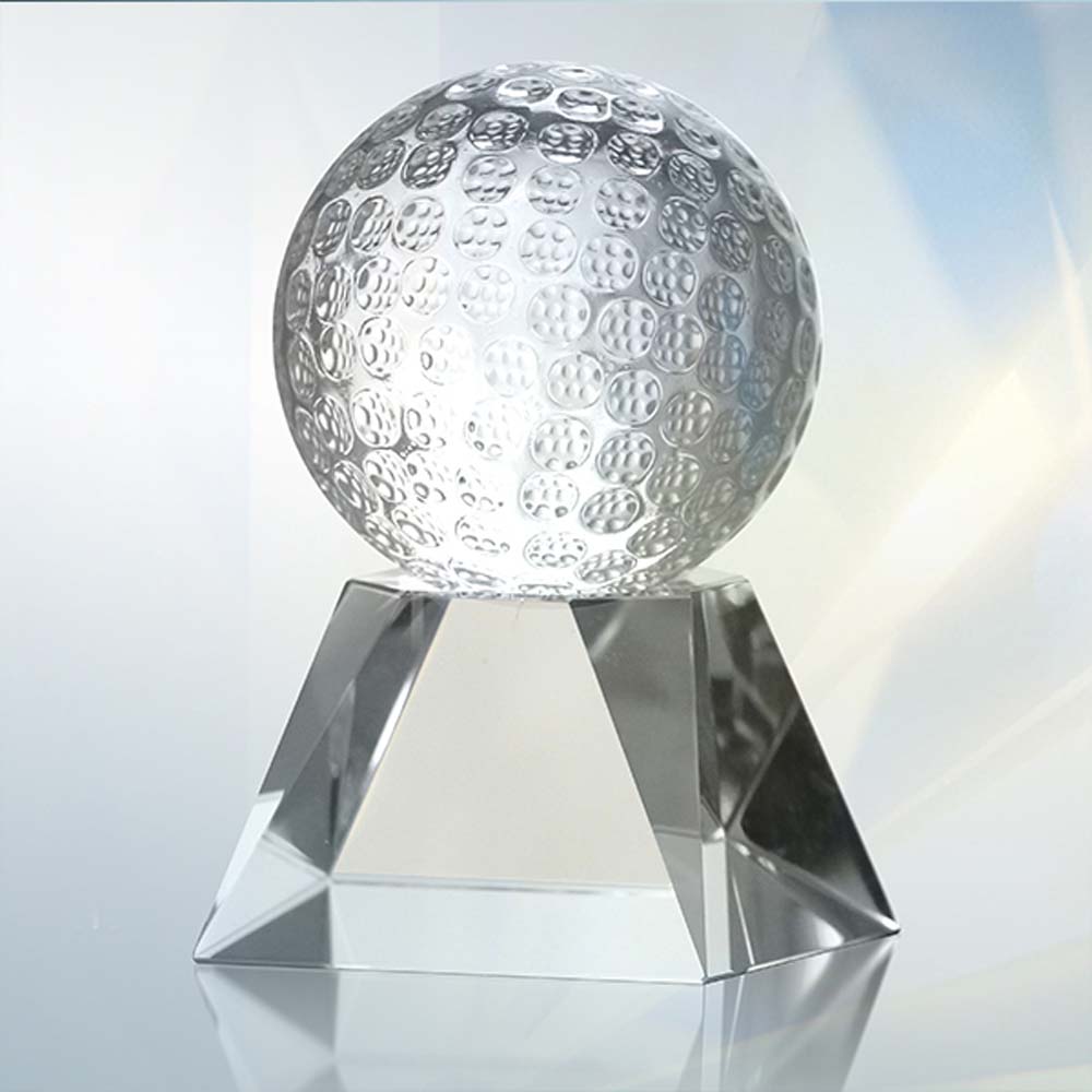 Personalized Crystal Golf Award - Medium Personalized Crystal Golf Award - Medium