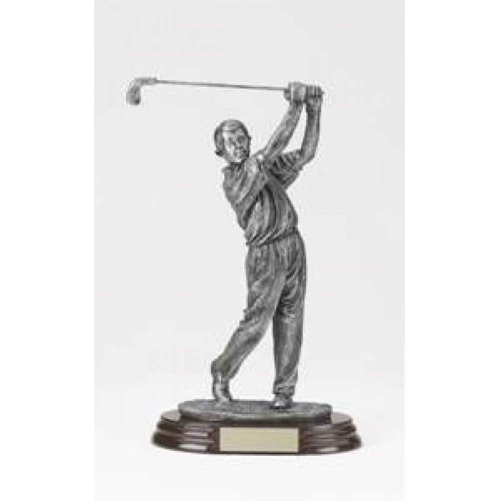 Custom Male Swing Golfer Award - 8 1/2" Custom Male Swing Golfer Award - 8 1/2"