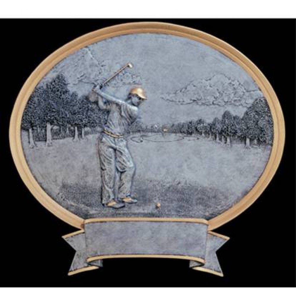 Logo Branded Golf, Male - Oval Legend Plates - 8"