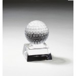 Crystal Golf Ball Award Custom Imprinted