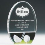 Custom Engraved 8" Acrylic Golf Trophy