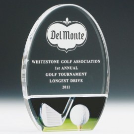 Custom Engraved 8" Acrylic Golf Trophy  Custom Engraved 8" Acrylic Golf Trophy