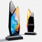 Custom Crystal Award for Employees Engraved Trophy Crystal Award for Employees Engraved