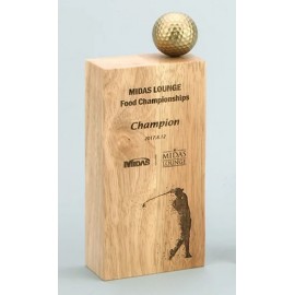Custom Luna Golf Award, 9 3/4"H