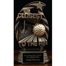 Arched Resin Closest To The Pin Award Custom Branded