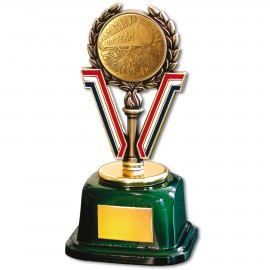 Stock 7" Trophy with 2" Cheerleading and Engraving Plate Custom Imprinted