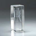 Male Volleyball Crystal Tower Custom Imprinted