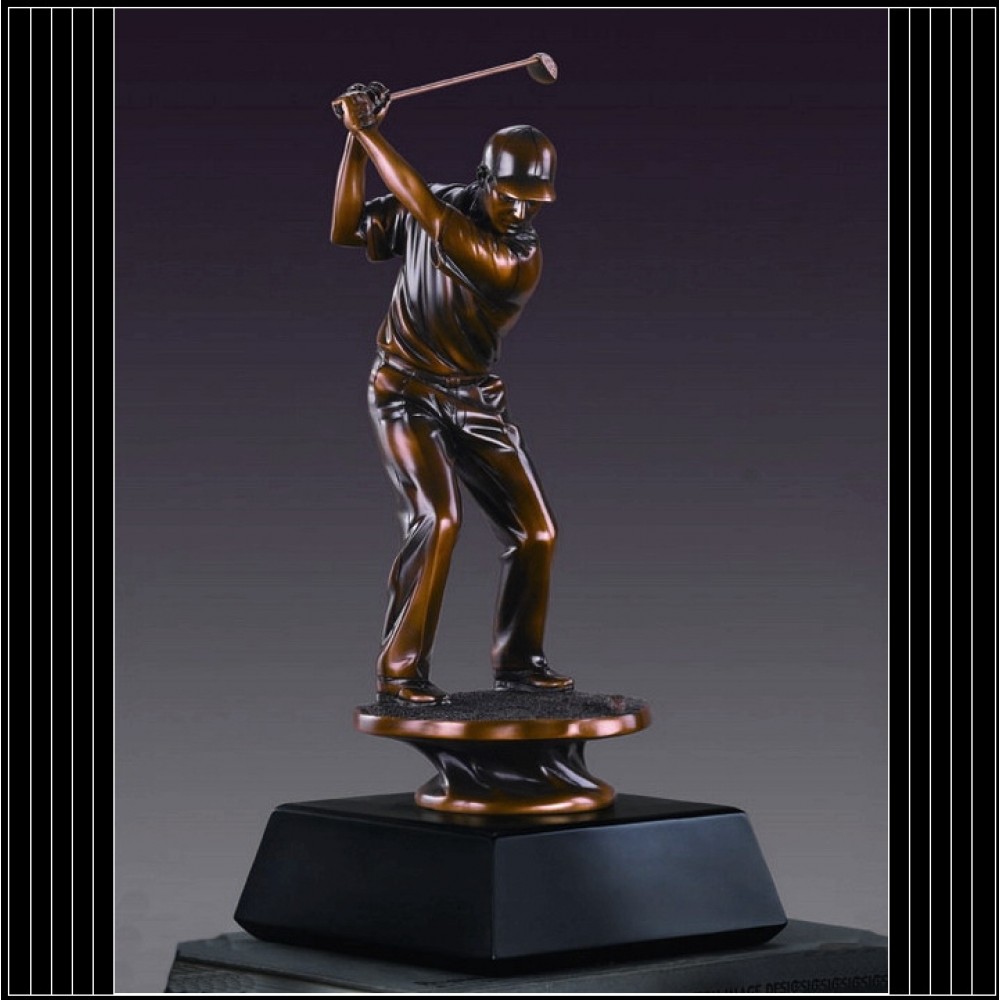 Personalized Male Golfer Trophy (1.5"x10")
