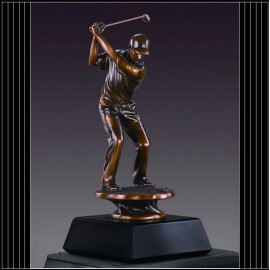 Personalized Male Golfer Trophy (1.5"x10")