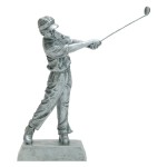 Promotional Signature Male Golf Figurine - 10 1/2"