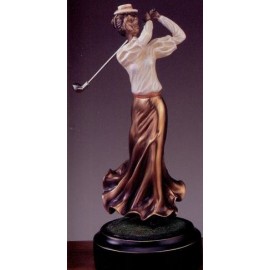 Lady Golfer Trophy (4 1/2"x10") Custom Imprinted  Lady Golfer Trophy (4 1/2"x10") Custom Imprinted