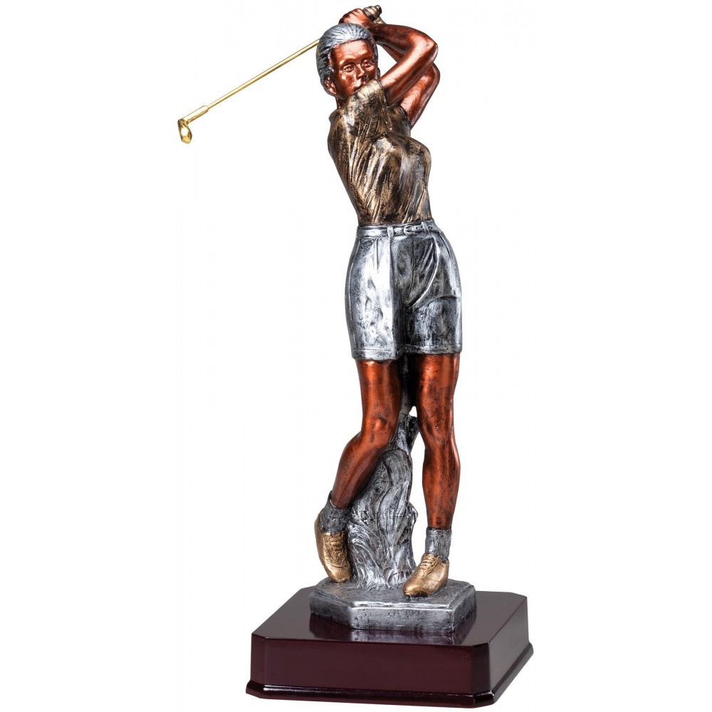 Artistic Tri-Color Golf Resin - Female Custom Branded Artistic Tri-Color Golf Resin - Female Custom Branded