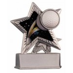 Golf Motion Star Resin - 4-1/2" Tall - Limited Quantity - Clearance Item Custom Branded