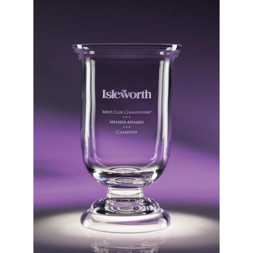 Custom Imprinted 9.5" Narrative Cup Crystal Award Custom Imprinted 9.5" Narrative Cup Crystal Award