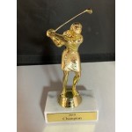 Personalized Golf Trophy On Marble Base