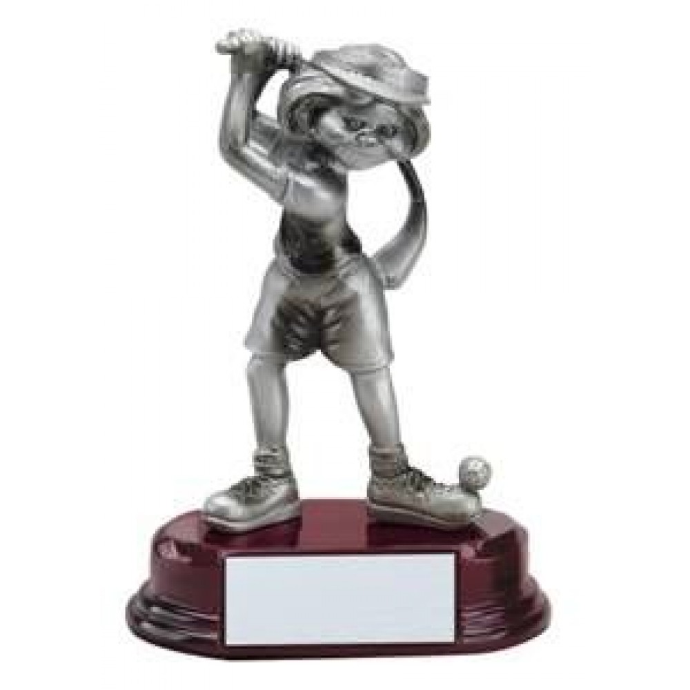 Customized Comic Golfing Female Award - 5 1/2" Customized Comic Golfing Female Award - 5 1/2"