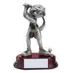 Customized Comic Golfing Female Award - 5 1/2"