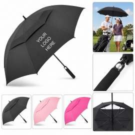 Push-Button Dual Canopy Golf Umbrella with Logo