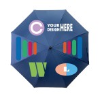 Budget 42" Arc Full Color Folding Umbrella with Logo