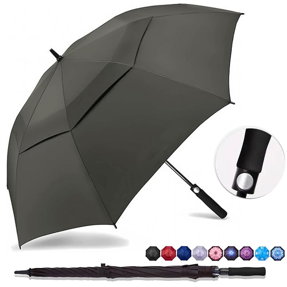 Double Canopy Golf Umbrella with Logo