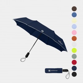 Weatherman 100% Recycled 42? arc Travel Umbrella with Logo