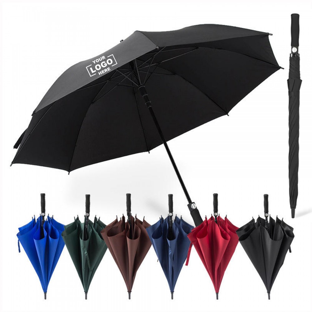 Sturdy Golf Umbrella with Ergonomic Grip with Logo Sturdy Golf Umbrella with Ergonomic Grip with Logo