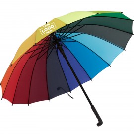 Promotional Rainbow Umbrella Stick Umbrella  Promotional Rainbow Umbrella Stick Umbrella