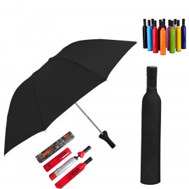 Wine Bottle Umbrella with Logo  Wine Bottle Umbrella with Logo