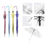 Transparent Self - opening PVC Umbrella with Logo