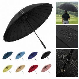 24-Rib Jumbo Golf Umbrella with Ergonomic Handle with Logo