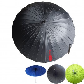 Promotional Custom 24 Bone Double Cover Cloth Long Handle Umbrella  Promotional Custom 24 Bone Double Cover Cloth Long Handle Umbrella