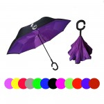 Promotional MOQ 50pcs C Handle Inverted Umbrella
