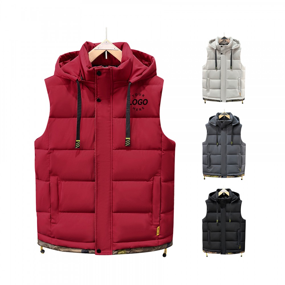Custom Embroidered Men's Down Vest Custom Embroidered Men's Down Vest
