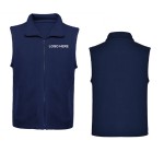 Men's Polar Fleece Vest Logo Printed