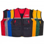 Custom Embroidered High Visibility Work Reflective Vest For Men