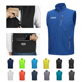 Men's Windproof Golf Vest Logo Printed  Men