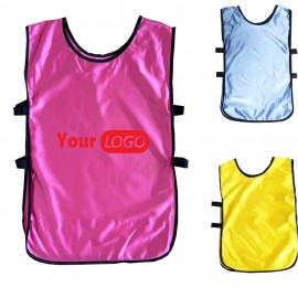 Logo Printed Custom Sports Pinnies Training Vests Jerseys (24 3/4"L x 17"W)