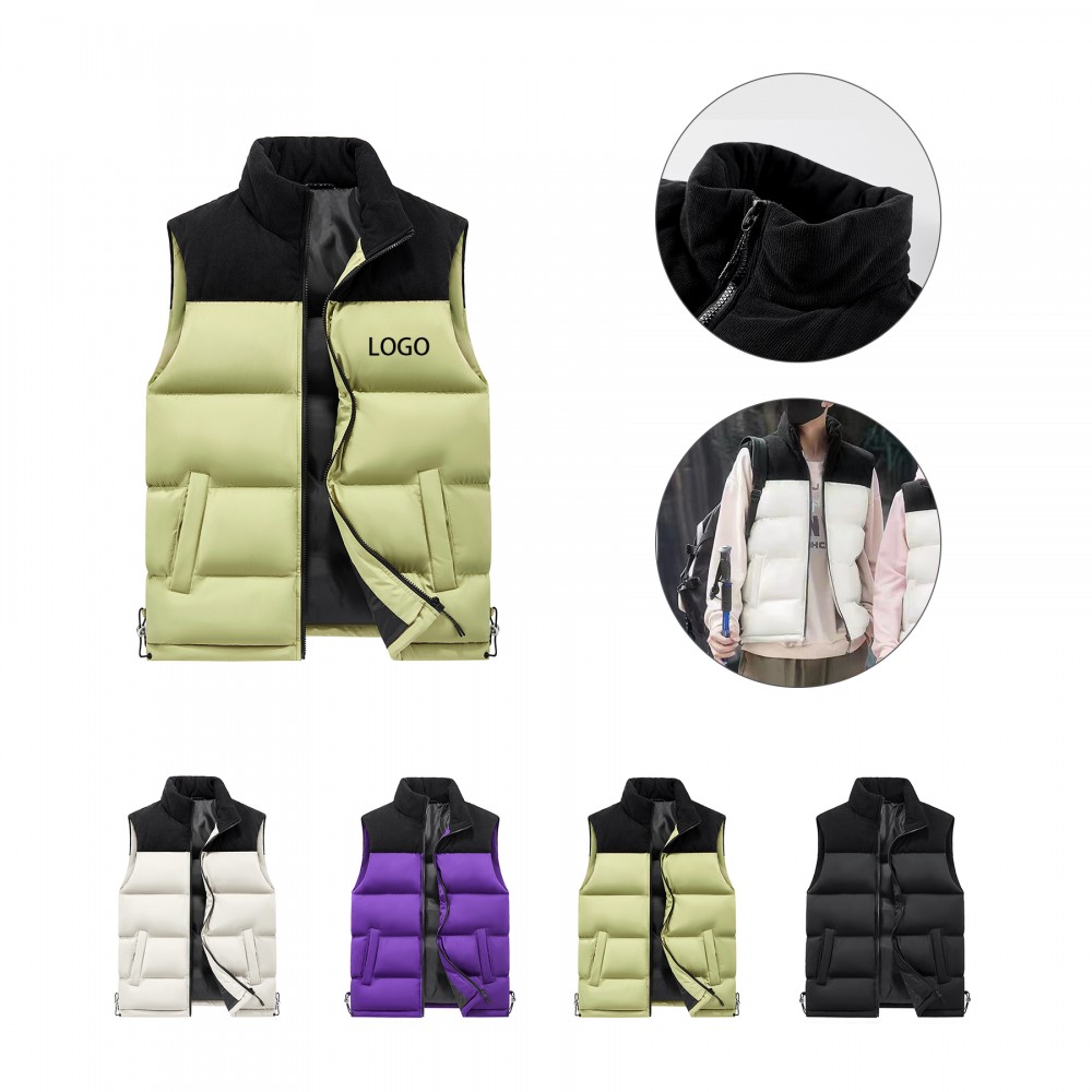 Stand Collar Vest Custom Imprinted Stand Collar Vest Custom Imprinted