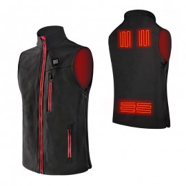 Logo Printed Usb Battery Unisex Warming Heated Motorcycle Vest