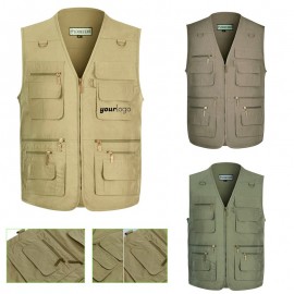 Custom Embroidered Outdoor Leisure Fishing Sport Vest