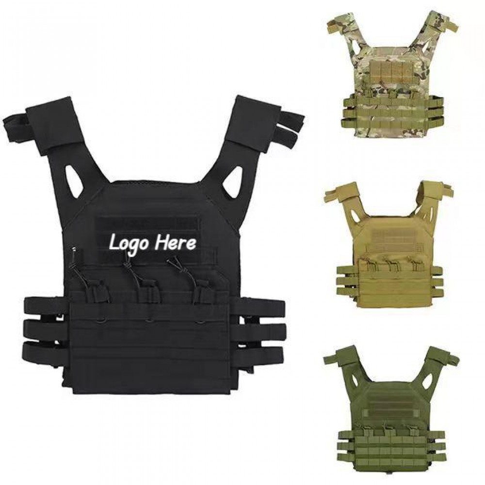 Adjustable Military Tactical Vest Logo Printed