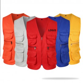 Unisex Work Utility Vest Custom Branded