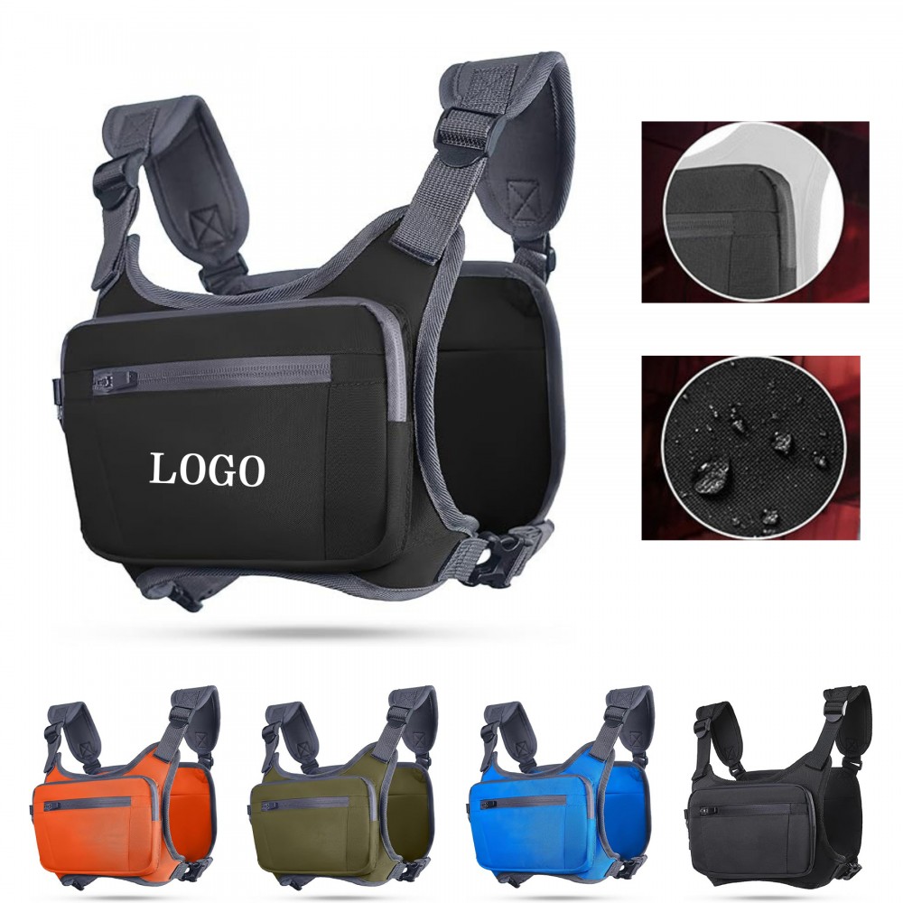 Water Repellent Reflective Running Chest Pack Custom Branded Water Repellent Reflective Running Chest Pack Custom Branded